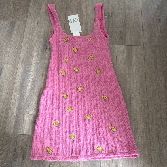 NWT Zara Pink Mini Dress - Picture 2 of 6